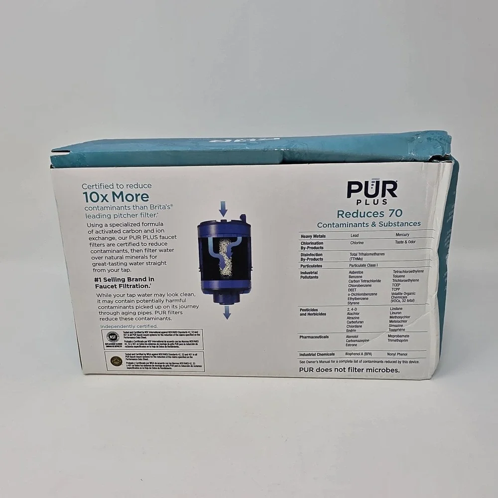 New! PUR Plus RF-9999 Faucet Water Filter Replacement 4 Pack ~ Mineral Core